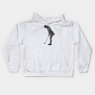 Female golfer Kids Hoodie